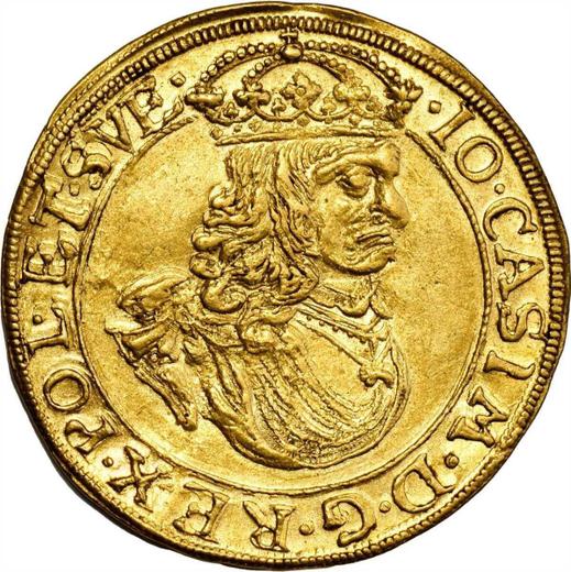 Аверс монеты - 2 дуката 1660 года GBA "Тип 1652-1661" - цена золотой монеты - Польша, Ян II Казимир