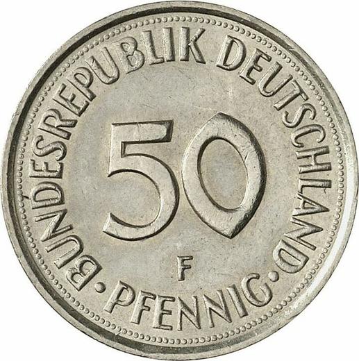 Anverso 50 Pfennige 1977 F - valor de la moneda  - Alemania, RFA