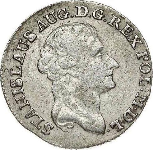 Аверс монеты - Злотовка (4 гроша) 1789 года EB - цена серебряной монеты - Польша, Станислав II Август
