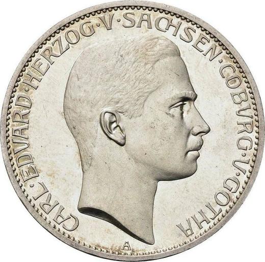 Awers monety - 5 marek 1907 A "Saksonia-Coburg-Gotha" - cena srebrnej monety - Niemcy, Cesarstwo Niemieckie