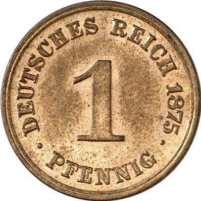 Obverse 1 Pfennig 1875 C "Type 1873-1889" -  Coin Value - Germany, German Empire