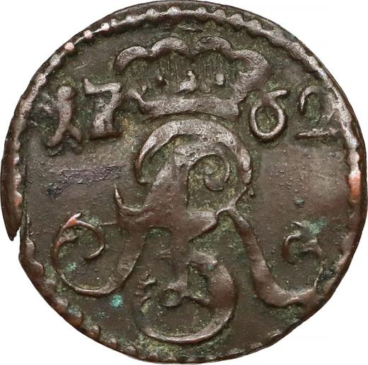 Аверс монеты - Шеляг 1762 года DB "Торуньский" - цена  монеты - Польша, Август III