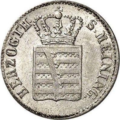 Аверс монеты - 1 крейцер 1839 года - цена серебряной монеты - Саксен-Мейнинген, Бернгард II