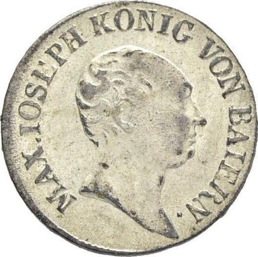 Аверс монеты - 3 крейцера 1824 года - цена серебряной монеты - Бавария, Максимилиан I