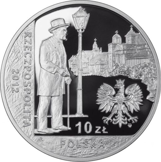 Аверс монеты - 10 злотых 2012 года MW NR "100 лет со дня смерти Болеслава Пруса" - цена серебряной монеты - Польша, III Республика после деноминации