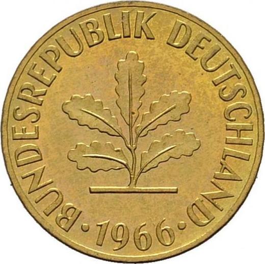 Reverso 5 Pfennige 1966 D - valor de la moneda  - Alemania, RFA
