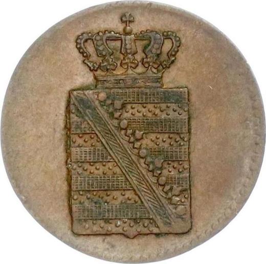 Аверс монеты - 1 пфенниг 1836 года G - цена  монеты - Саксония-Альбертина, Фридрих Август II