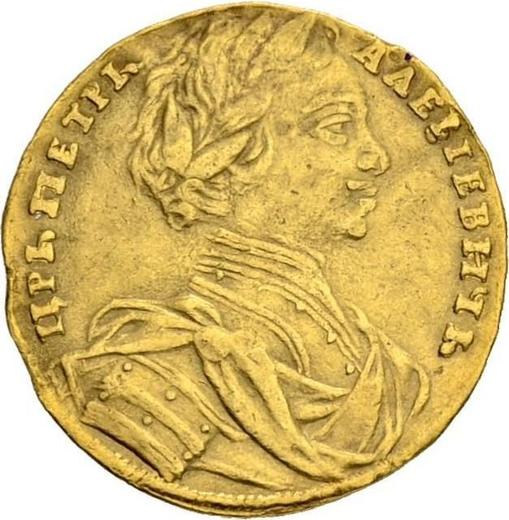 Awers monety - Czerwoniec (dukat) 1711 - cena złotej monety - Rosja, Piotr I Wielki