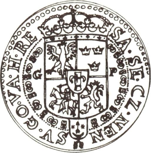 Реверс монеты - 5 дукатов без года (1648-1668) GP "Тип 1648-1649" - цена золотой монеты - Польша, Ян II Казимир