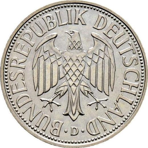 Reverso 1 marco 1956 D - valor de la moneda  - Alemania, RFA