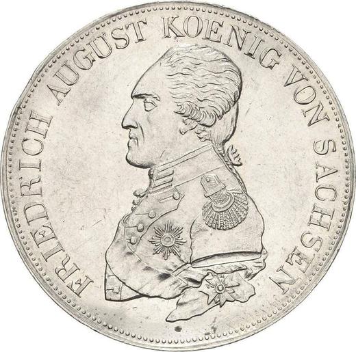 Аверс монеты - Талер 1817 года I.G.S. "Тип 1817-1821" - цена серебряной монеты - Саксония-Альбертина, Фридрих Август I