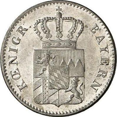 Аверс монеты - 3 крейцера 1856 года - цена серебряной монеты - Бавария, Максимилиан II