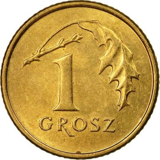 Revers 1 Groschen 2007 MW - Münze Wert - Polen, III Republik Polen nach Stückelung