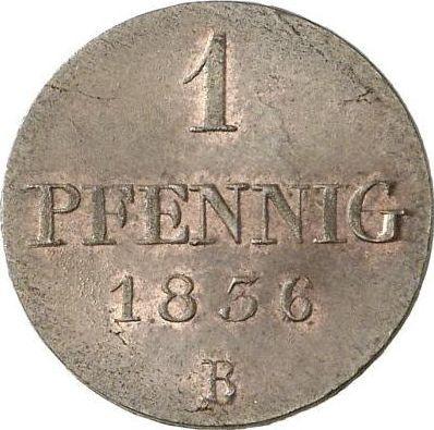Реверс монеты - 1 пфенниг 1836 года B - цена  монеты - Ганновер, Вильгельм IV