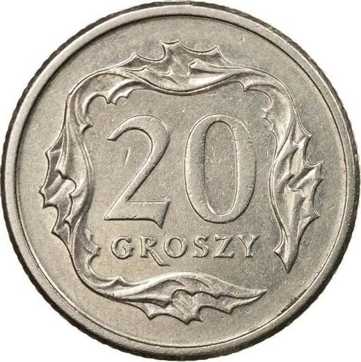 Reverso 20 groszy 2010 MW - valor de la moneda  - Polonia, República moderna