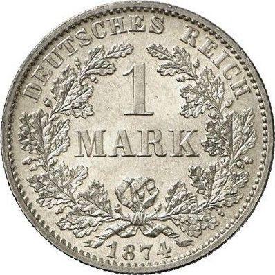 Аверс монеты - 1 марка 1874 года B "Тип 1873-1887" - цена серебряной монеты - Германия, Германская Империя
