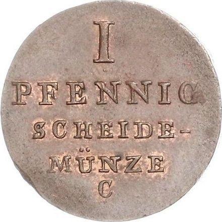 Rewers monety - 1 fenig 1824 C - cena  monety - Hanower, Jerzy IV