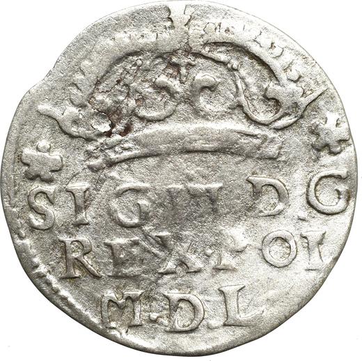 Аверс монеты - 1 грош 1625 года - цена серебряной монеты - Польша, Сигизмунд III Ваза