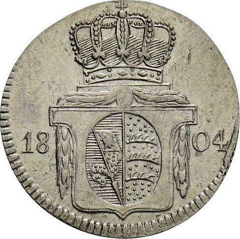 Реверс монеты - 6 крейцеров 1804 года - цена серебряной монеты - Вюртемберг, Фридрих I Вильгельм