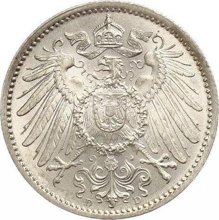 Reverso 1 marco 1892 D "Tipo 1891-1916" - valor de la moneda de plata - Alemania, Imperio alemán