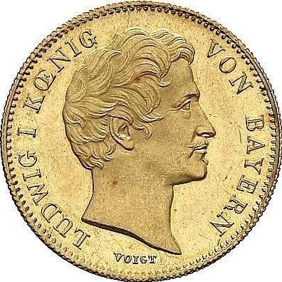 Awers monety - Dukat 1841 - cena złotej monety - Bawaria, Ludwik I