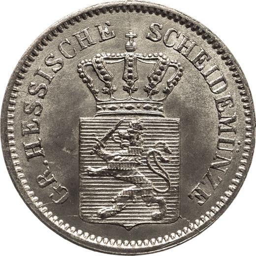 Awers monety - 1 krajcar 1870 - cena srebrnej monety - Hesja-Darmstadt, Ludwik III