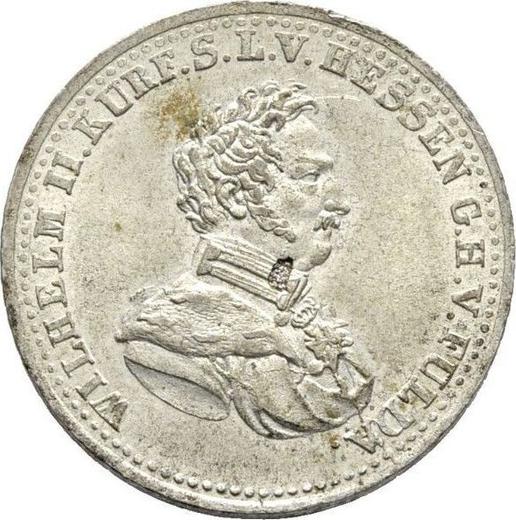 Аверс монеты - 1/3 талера 1823 года - цена серебряной монеты - Гессен-Кассель, Вильгельм II