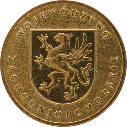 Revers 2 Zlote 2005 "Woiwodschaft Westpommern" - Münze Wert - Polen, III Republik Polen nach Stückelung