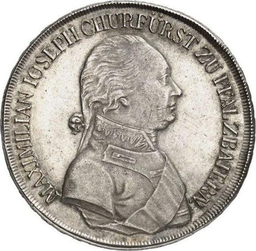 Аверс монеты - Талер 1804 года - цена серебряной монеты - Бавария, Максимилиан I