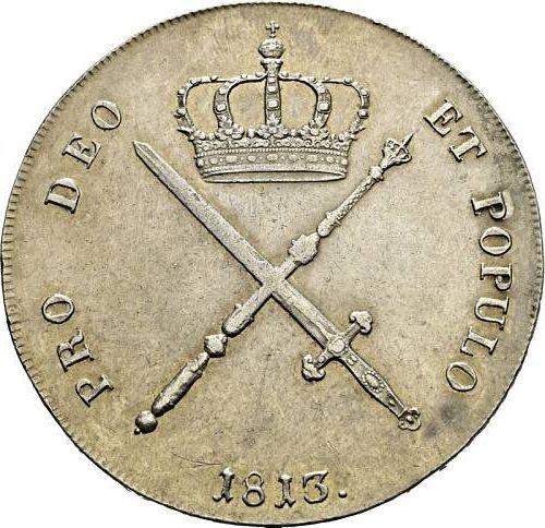 Реверс монеты - Талер 1813 года "Тип 1809-1825" - цена серебряной монеты - Бавария, Максимилиан I
