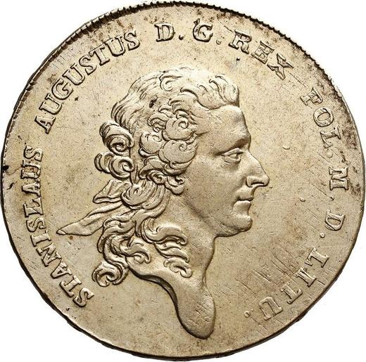 Аверс монеты - Талер 1770 года IS - цена серебряной монеты - Польша, Станислав II Август