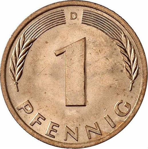 Anverso 1 Pfennig 1978 D - valor de la moneda  - Alemania, RFA