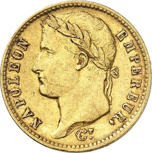 Аверс монеты - 20 франков 1812 года K "Тип 1809-1815" Бордо - цена золотой монеты - Франция, Наполеон I