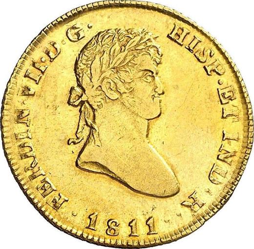 Аверс монеты - 2 эскудо 1811 года C SF "Тип 1811-1813" - цена золотой монеты - Испания, Фердинанд VII