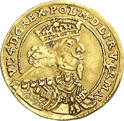 Anverso Ducado 1641 GG - valor de la moneda de oro - Polonia, Vladislao IV