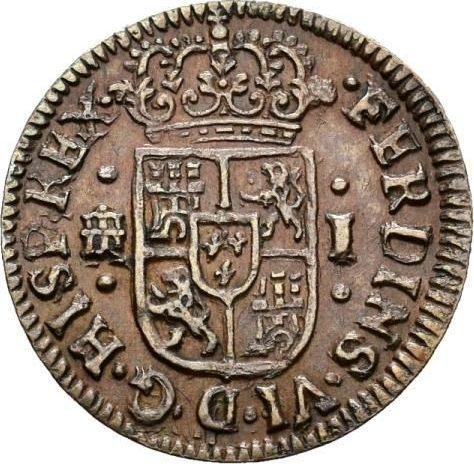 Аверс монеты - 1 мараведи 1746 года - цена  монеты - Испания, Фердинанд VI