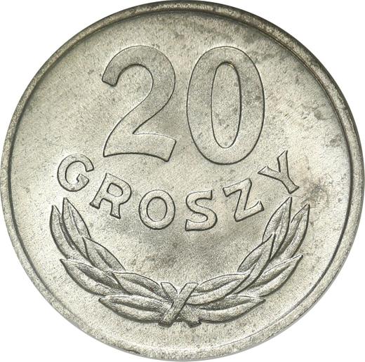 Reverso 20 groszy 1978 MW - valor de la moneda  - Polonia, República Popular