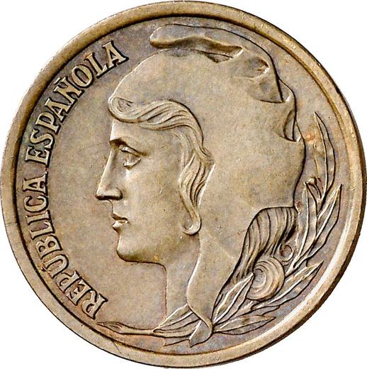 Аверс монеты - Пробные 50 сентимо 1937 года Медь - цена  монеты - Испания, II Республика