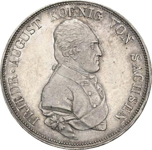 Аверс монеты - Талер 1816 года I.G.S. - цена серебряной монеты - Саксония-Альбертина, Фридрих Август I