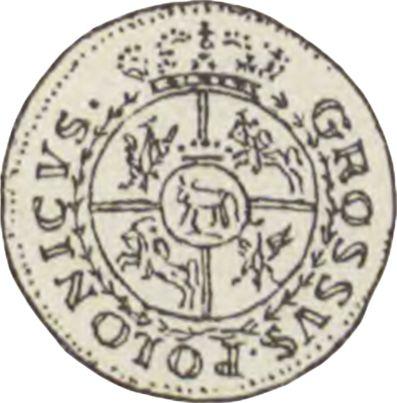 Reverso Prueba 1 grosz 1765 - valor de la moneda  - Polonia, Estanislao II Poniatowski