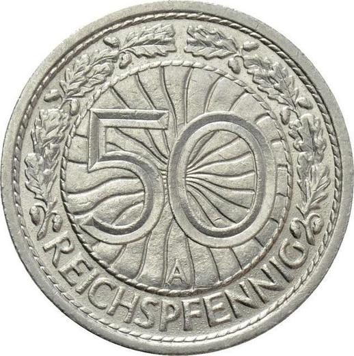 Reverse 50 Reichspfennig 1937 A -  Coin Value - Germany, Weimar Republic
