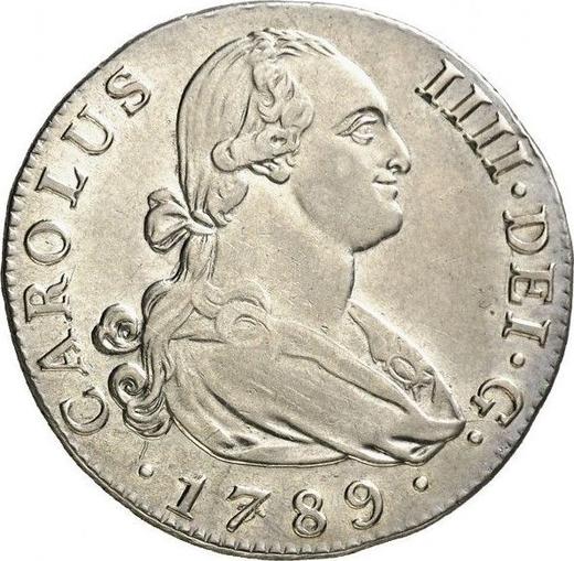 Аверс монеты - 4 реала 1789 года M MF - цена серебряной монеты - Испания, Карл IV
