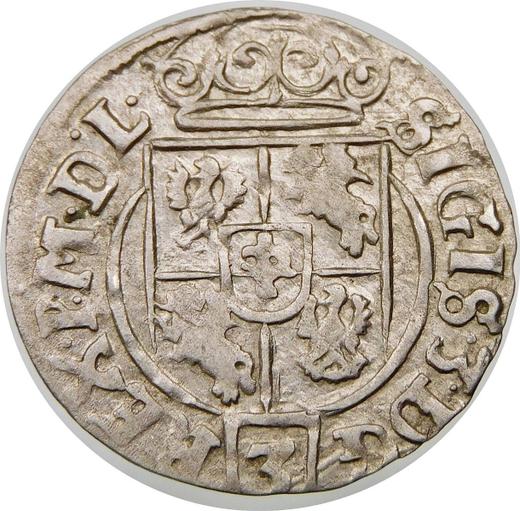 Реверс монеты - Полторак 1625 года "Быдгощский монетный двор" - цена серебряной монеты - Польша, Сигизмунд III Ваза