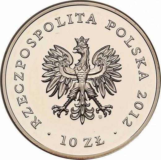 Anverso 10 eslotis 2012 MW "150 aniversario del Museo Nacional de Varsovia" - valor de la moneda de plata - Polonia, República moderna