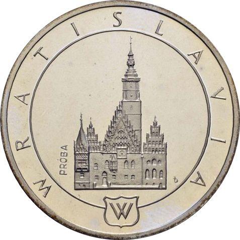 Reverso Pruebas 1000 eslotis 1987 MW JD "Wrocław" Plata - valor de la moneda de plata - Polonia, República Popular