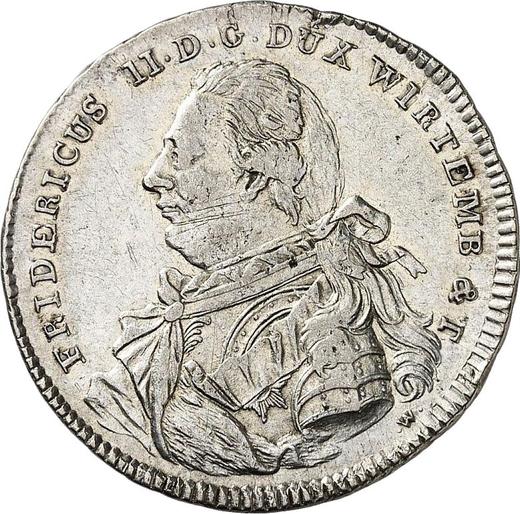 Аверс монеты - 20 крейцеров 1798 года W - цена серебряной монеты - Вюртемберг, Фридрих I Вильгельм