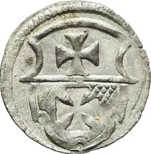 Аверс монеты - Денарий без года (1506-1548) "Эльблонг" - цена серебряной монеты - Польша, Сигизмунд I Старый