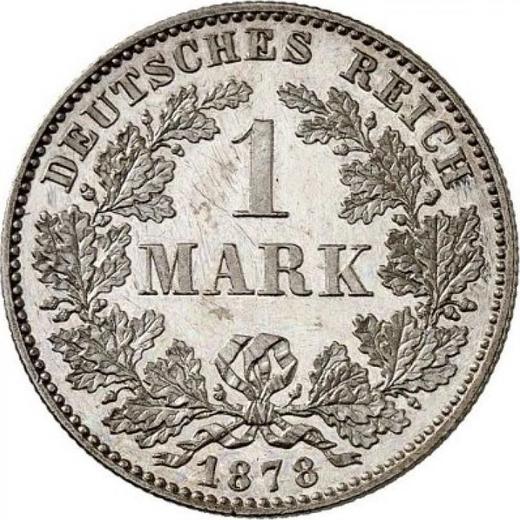 Awers monety - 1 marka 1878 C "Typ 1873-1887" - cena srebrnej monety - Niemcy, Cesarstwo Niemieckie
