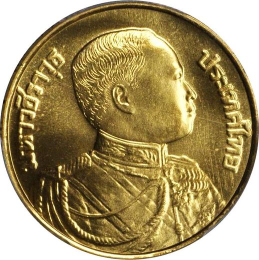 Anverso 9000 Baht BE 2524 (1981) "100 aniversario de Rama VI" - valor de la moneda de oro - Tailandia, Rama IX