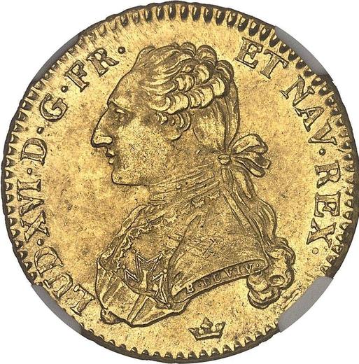 Аверс монеты - Двойной луидор 1778 года M Тулуза - цена золотой монеты - Франция, Людовик XVI
